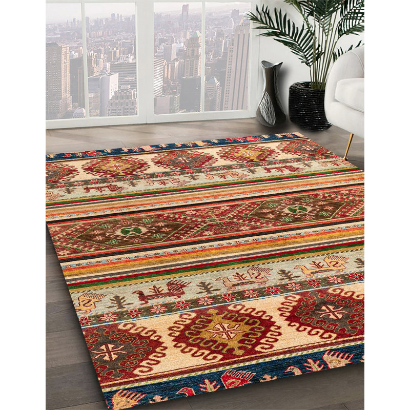 Abstract Indoor Rug, Square 6'