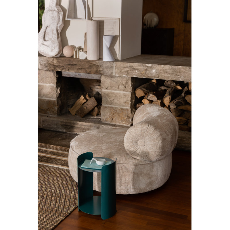 Tilbury Lounge Chair, Natural Beige Polyester