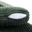 Chaise longue surdimensionnée en flanelle de fourrure de lapin verte avec accoudoirs et coussins Bentura-1264939618