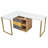 Abeed L-Shaped Metal Base Computer Desk
