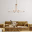 Lustre de salon doré à 6 lumières Arnita certifié UL
