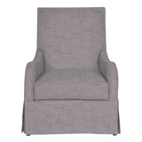 Zoe Cotton Swivel Slipcovered Armchair