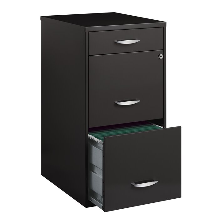 Inbox Zero Adelo 14.25'' Wide 3 -Drawer Steel File Cabinet & Reviews ...