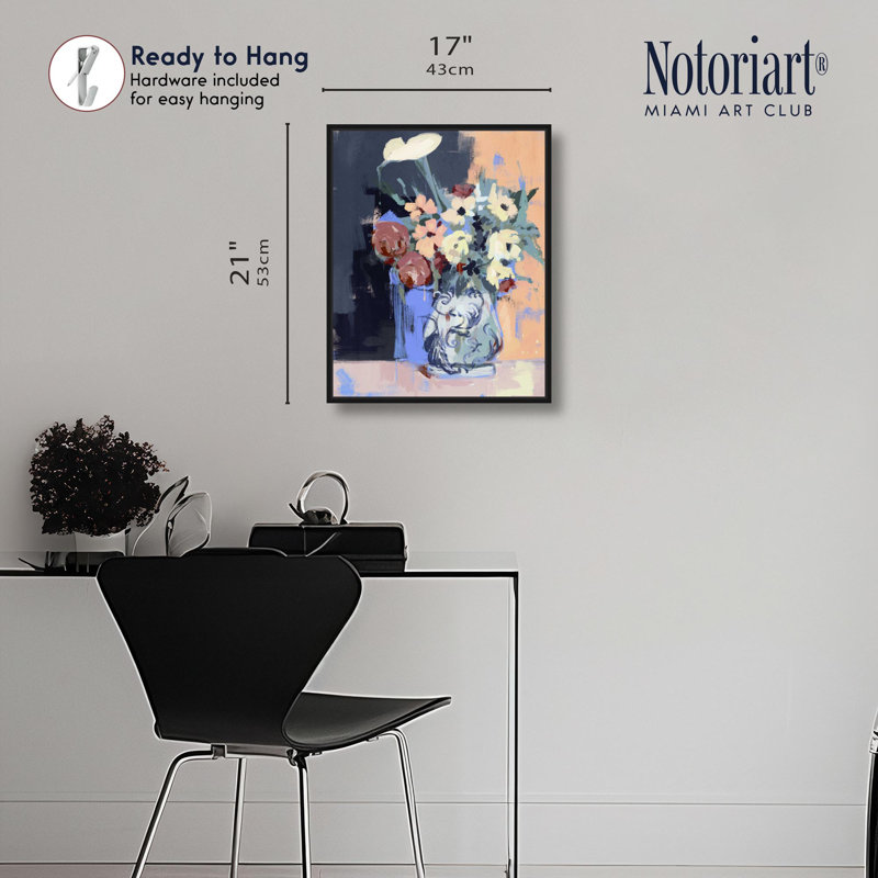 «Fading Arrangement II», impression sur toile par Notoriart, H 16 po x l 20 po, Structure noire