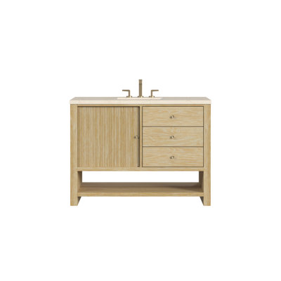 Marigot 48"" Single Bathroom Vanity Set -  James Martin Vanities, D404-V48-SWO-3EMR