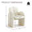 Modern Upholstered Dining Chair Full Back Armchair With Metal Legs-1149518564