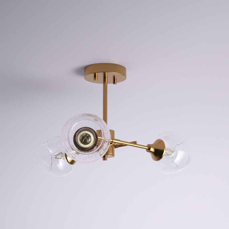 Kiersten Glass Semi Flush Mount