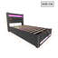 Storage Bed 90 x 200 cm With LED Lighting-1838462185