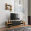 Spring TV Stand for TVs up to 43" with Wallshelf-1393537844