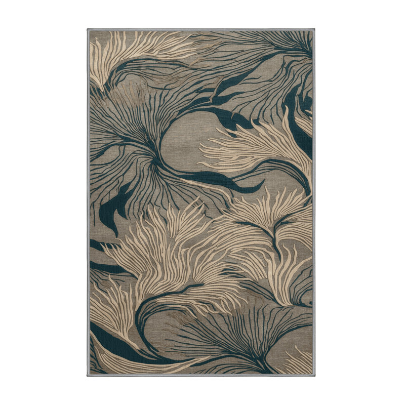 Tapis gris lavable à la machine, Tapis de couloir 2 pi x 5 pi
