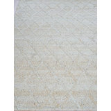 Brentwood Rectangle Geometric Handmade Flatweave Wool/Viscose Area Rug