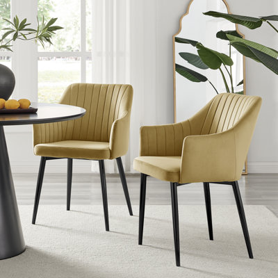 Wethersfield Velvet Upholstered Dining Chairs