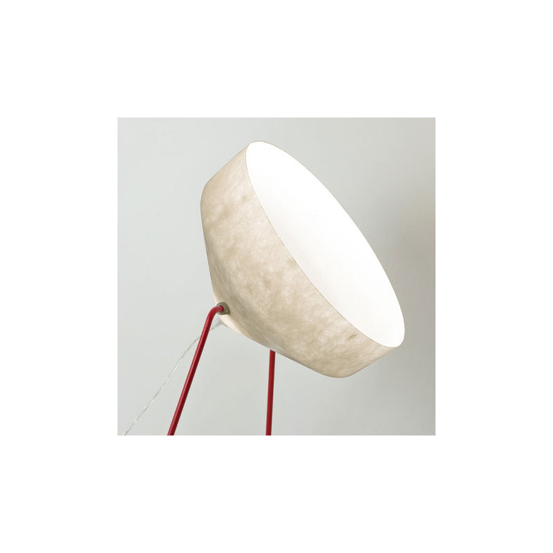 41cm Novelty Floor Lamp with Outlet, White/Red