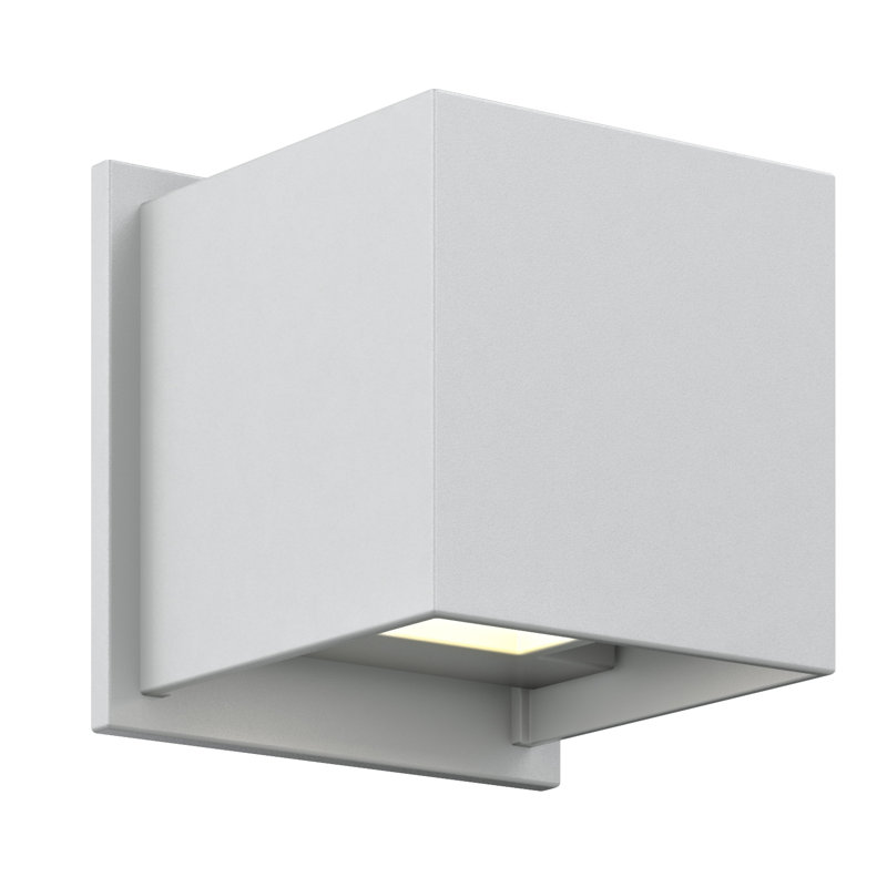 Macaulay Aluminium LED Wall Light, Silver Gray