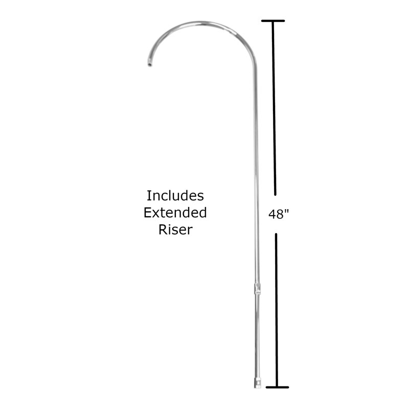 Exposed  Shower System 48" Wall Mounted Set with 7"Centre and Cross Handles