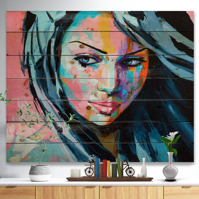 « femme portrait trust me », impression