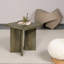 Table de bout 22 po en bois de manguier massif - Design carré rustique