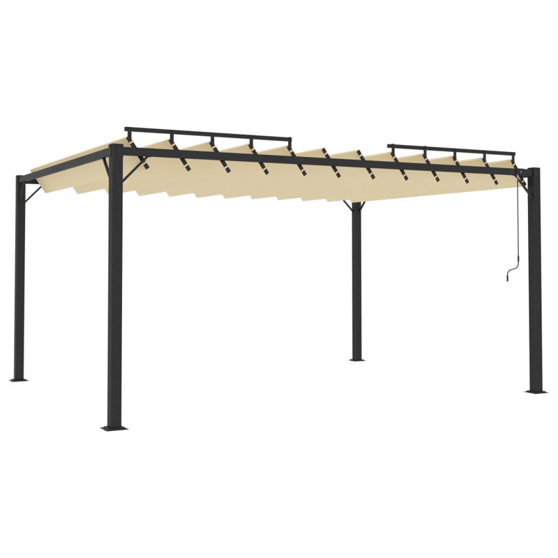 Terminous 3 x 4m Aluminium Patio Gazebo, Cream