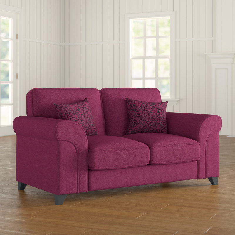 Forthill 2 Seater Loveseat, Wine Red