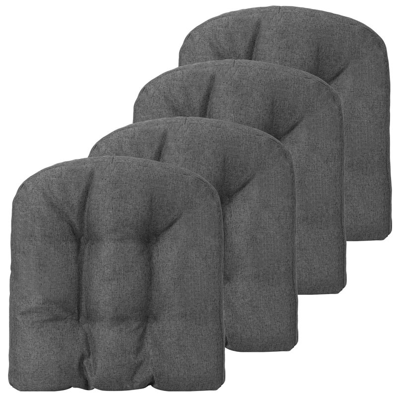 Outdoor 3'' Dining Chair Seat Cushion, Gray