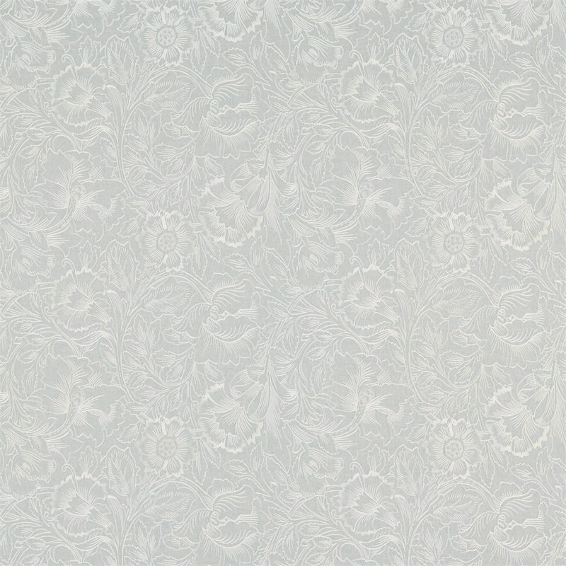 Pure Poppy Embroidery Fabric, Wild Mint