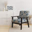 Scandinavian Simplicity Paisley Pattern - Upholstered Bohemian & Eclectic Accent Arm Chair