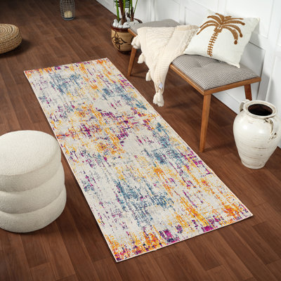 Modern Abstract Multicolour/Blue