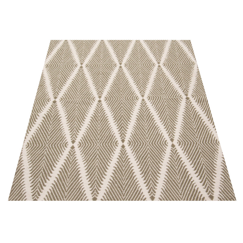 Kilim vert olive foncé Botsford 4 pi 10 po x 7 pi 6 po