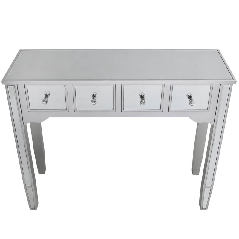 Holmfirth 100cm Glass Top Console Table