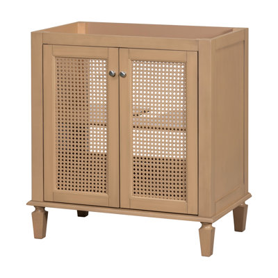 Meuble-lavabo de 30 po sans lavabo, meuble-lavabo autoportant avec tiroir caché, armoire de rangement pour la salle de bain