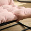 Chaise berçante d'extérieur, coussin confortable, avec coussin épais et doux, pour le salon, la chambre à coucher, la salle de lecture, structure noire avec coussin rose