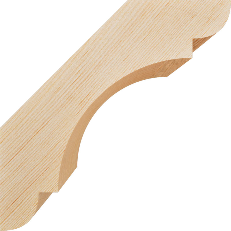 Attelle de genou olympique, Sapin de Douglas, Attelle lisse, H 8 po x l 3,5 po x P 8 po