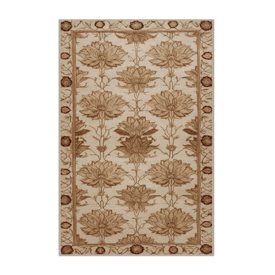Machine Washable French Brown Area Rug