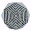 Tabourets de jardin hexagonaux, table d'appoint unique Capiz