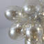 3 - Light Dimmable Glass Globe Chandelier