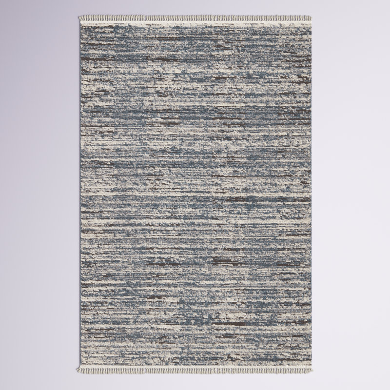 Striped Indoor Rug, Rectangle 4' x 6'