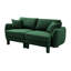 Canapé-lit en tissu Emerald Green Boucle-129098737