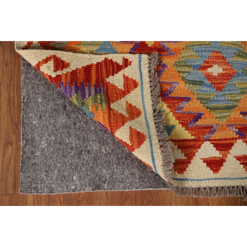 Reversible Wool Kilim Oriental Accent Rug 3x5
