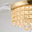 Lustre ventilateur de plafond 30 "en cristal rétractable RVB-288535429