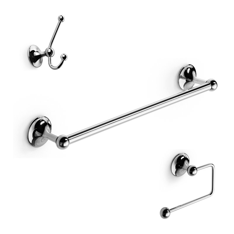 Venessia 3 Piece Bathroom Hardware Set