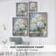 Reproduction encadrée FLORAL Series C III - bois massif-855539533