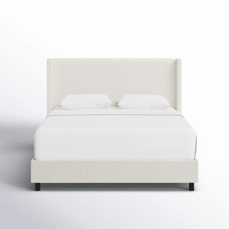 Hanson Upholstered Wingback Bed