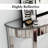 100cm Glass Top Console Table