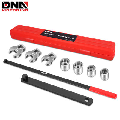 Ensemble d'outils de ceinture 9 pièces Serpentine, installer les courroies Serpentine pour ressort, avec étui
