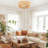 Aarzo 19.6''  Rattan Caged Ceiling Fan with Light Kit and Remote Control