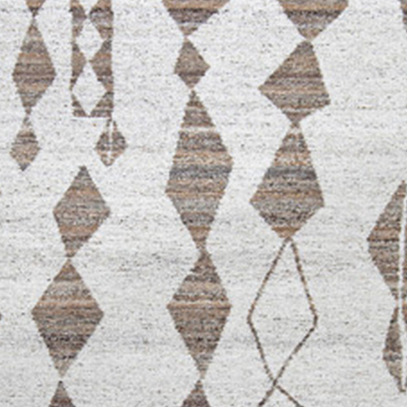Tapis Betty, motif géométrique, polyester brun beige, Rectangle de 10 pi x 14 pi