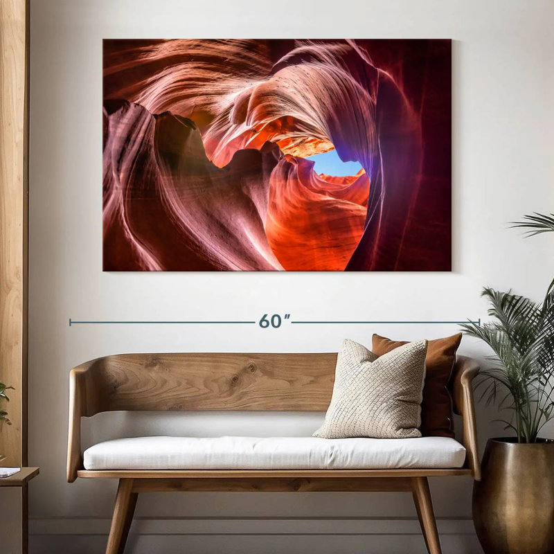 Alvord tourbillon supérieur Antelope Canyon, H 34 po x l 51 po