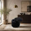 Upholstered Faux Fur Pouf