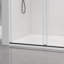 Porte de douche coulissante sans cadre à fermeture en douceur pour salle de bain-123272763