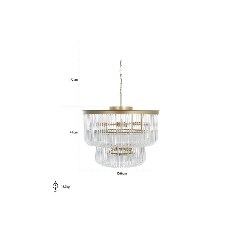 Romy 8 - Light Dimmable Chandelier